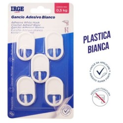 Ganci adesivi plastica 5pz classico | Starclean