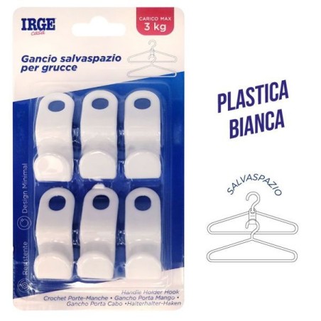 Ganci adesivi per gruccia 6pz | Starclean