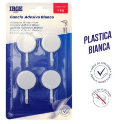 Ganci adesivi plastica 4pz rotondi | Starclean