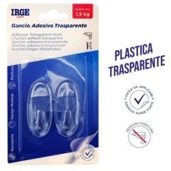 Ganci adesivi trasparenti 2pz ovali | Starclean