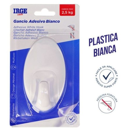 Ganci adesivi plastica 1pz ovale | Starclean