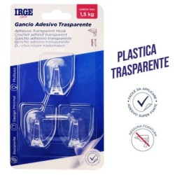Ganci adesivi trasparenti 3pz | Starclean