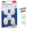 Ganci adesivi plastica 5pz ovali | Starclean
