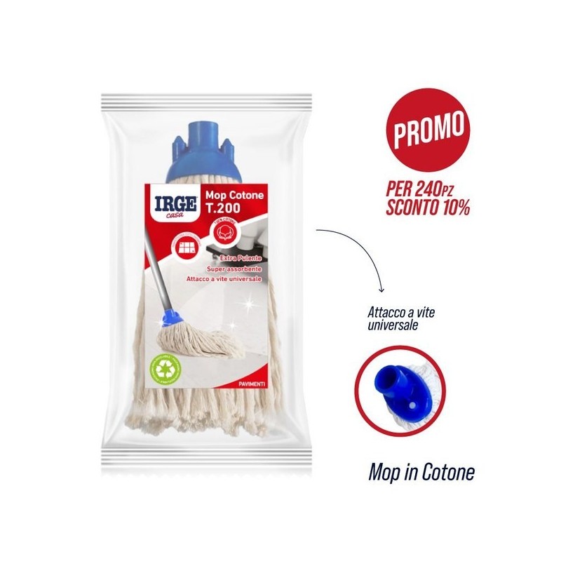 MOP cotone 200 GR. IRGE | Starclean
