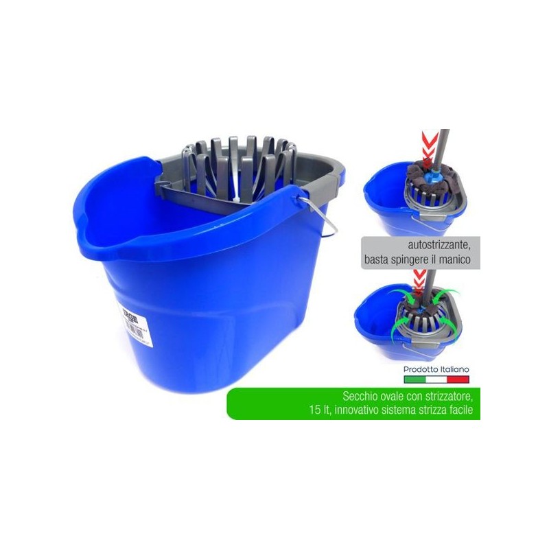 Secchio con strizzator IRGE 15l ovale | Starclean