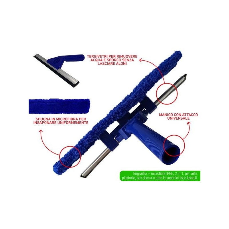Spatola tergivetro con panno microfib | Starclean