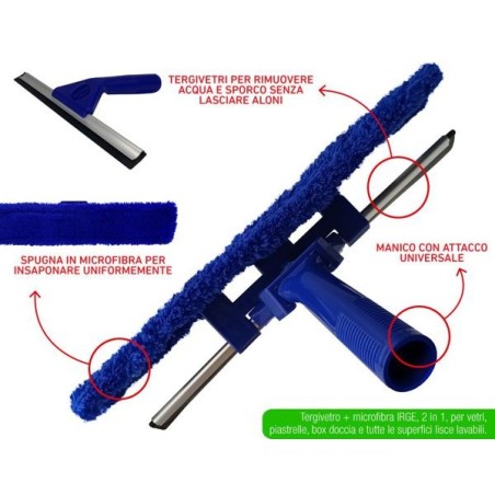 Spatola tergivetro con panno microfib | Starclean