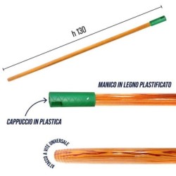 Manico legno plastificato 130cm | Starclean