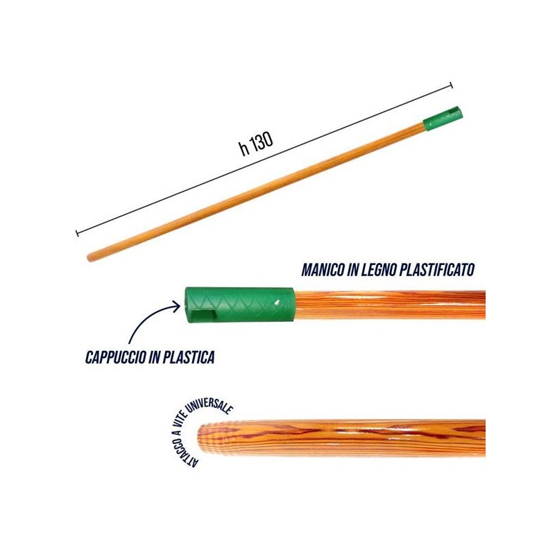 Manico legno plastificato 130cm | Starclean