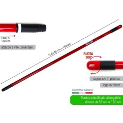 Manico MET allung.150cm vern.liscio | Starclean