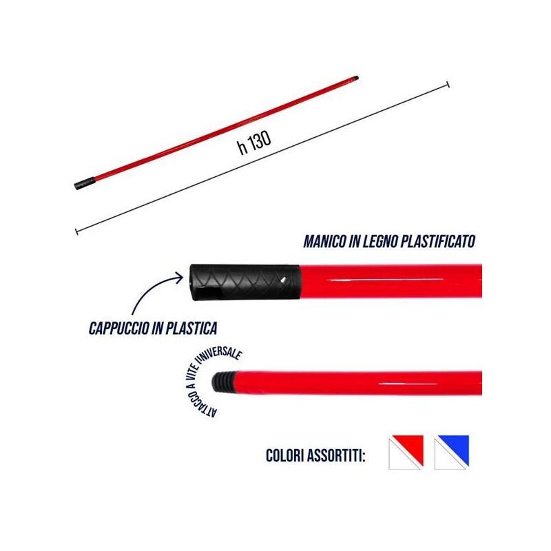 Manico legno plast.130cm color fant | Starclean