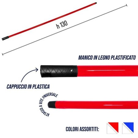 Manico legno plast.130cm color fant | Starclean
