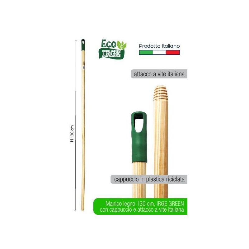 Manico legno IRGE green 130 cm | Starclean