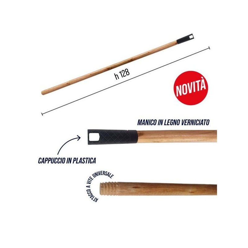 Manico legno verniciato 128 cm | Starclean