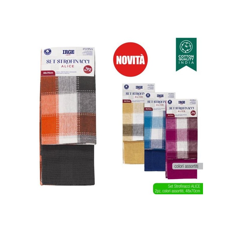 Strofinaccio 2pz 48x70 alice | Starclean