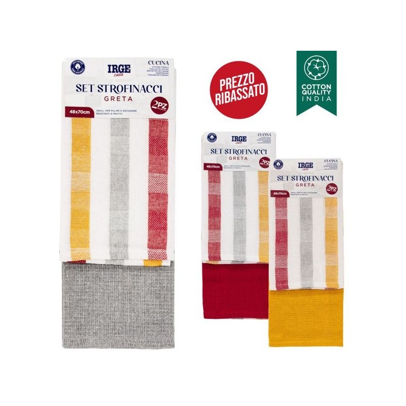 Strofinaccio 2pz 48x70 greta | Starclean