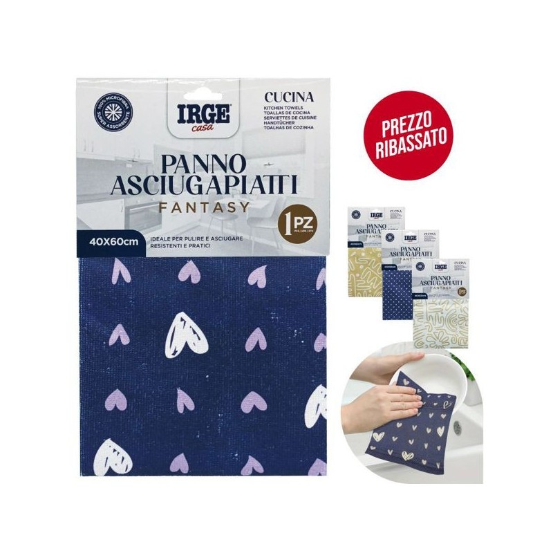 Panno cucina cuori 40x60cm | Starclean