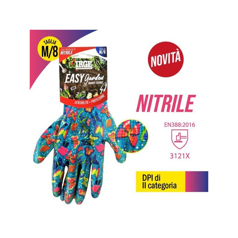 Guanti tec.easy garden nitrile M/8 | Starclean