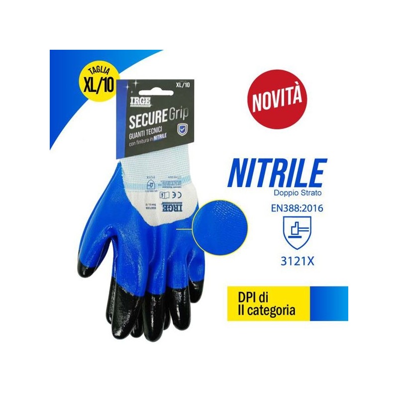 Guanti tec.secure grip nitrile XL/10 | Starclean