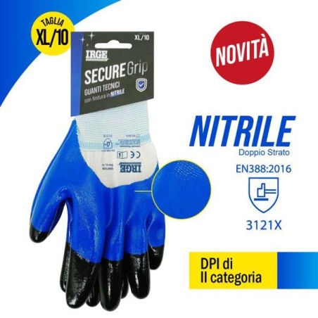 Guanti tec.secure grip nitrile XL/10 | Starclean
