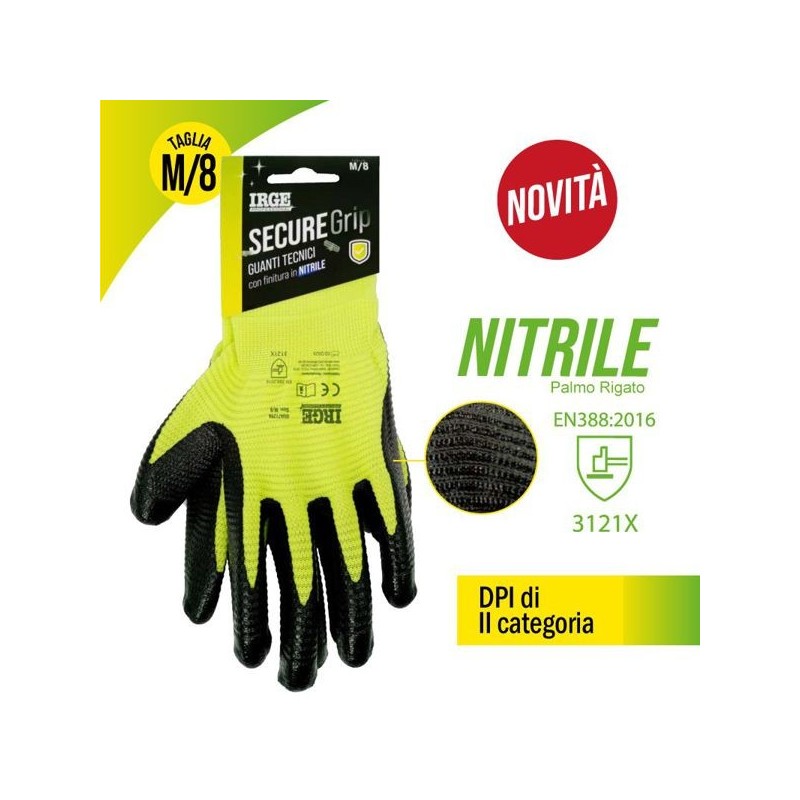 Guanti tec.extra grip nitrile M/8 | Starclean
