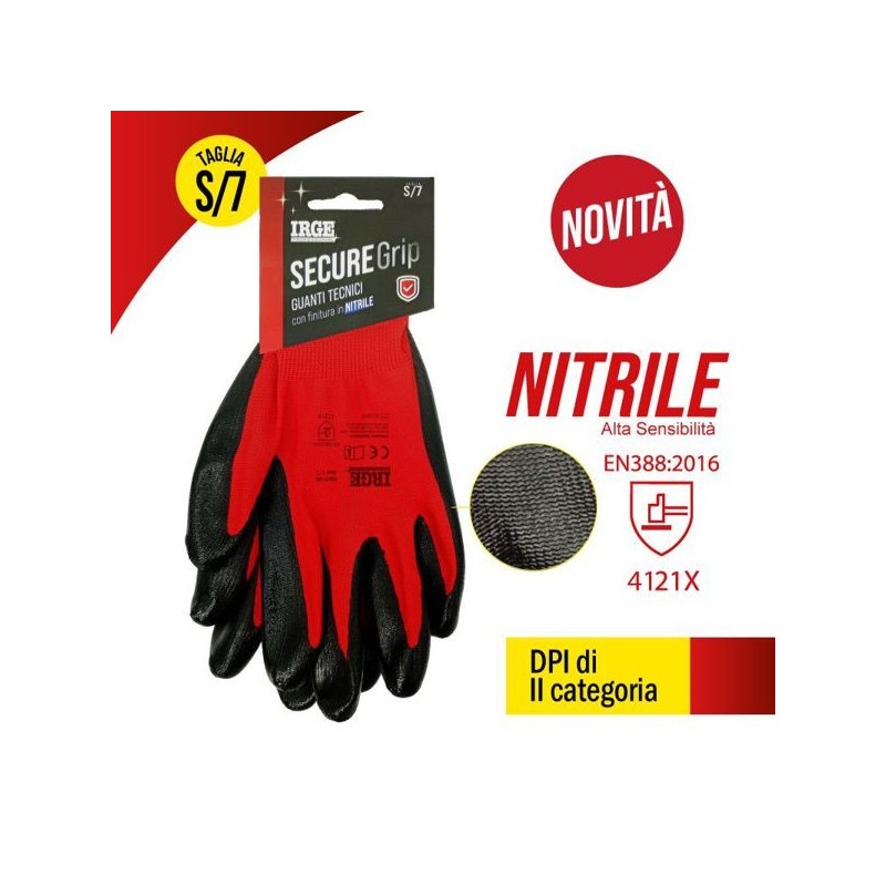 Guanti tec.secure grip nitrile S/7 | Starclean