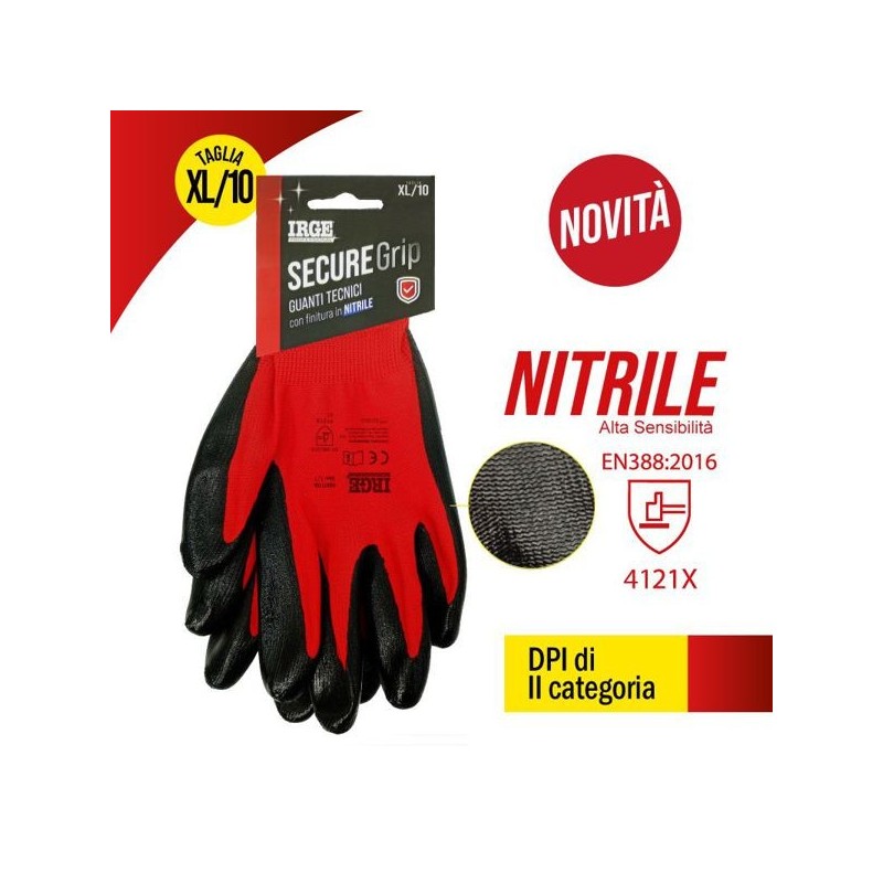 Guanti tec.secure grip nitrile XL/10 | Starclean