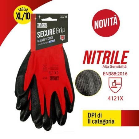 Guanti tec.secure grip nitrile XL/10 | Starclean