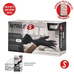 Guanti monouso 100pz nitrile nero S | Starclean