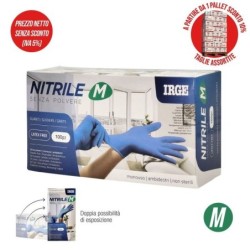 Guanti monouso 100pz nitrile BLU m | Starclean