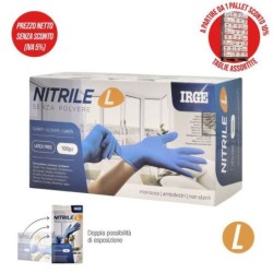 Guanti monouso 100pz nitrile BLU l | Starclean