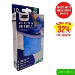 Guanti monouso 10pz nitrile BLU m | Starclean