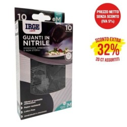 Guanti monouso 10pz nitrile nero m | Starclean