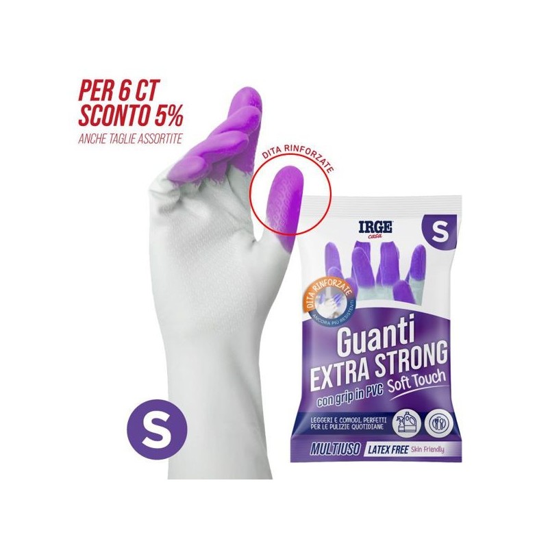 Guanti multiuso grip PVC violet S | Starclean