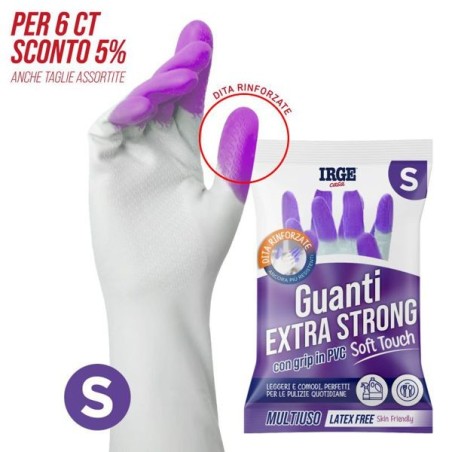 Guanti multiuso grip PVC violet S | Starclean