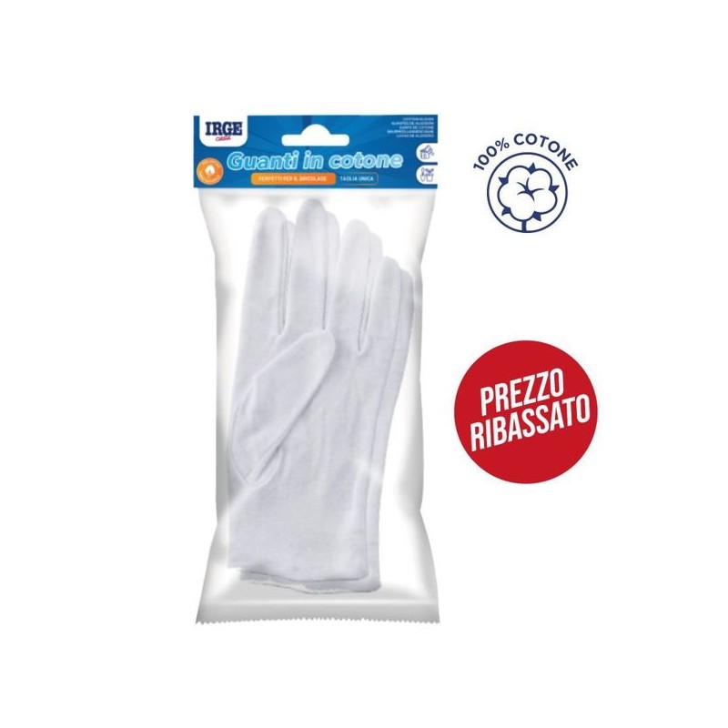 Guanto cotone IRGE bianco | Starclean