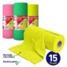Panno rotolo fluo 25x25cm 15pz | Starclean