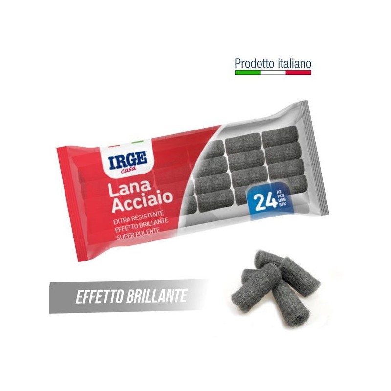 Lana acciaio 24 rotolini 100 gr | Starclean