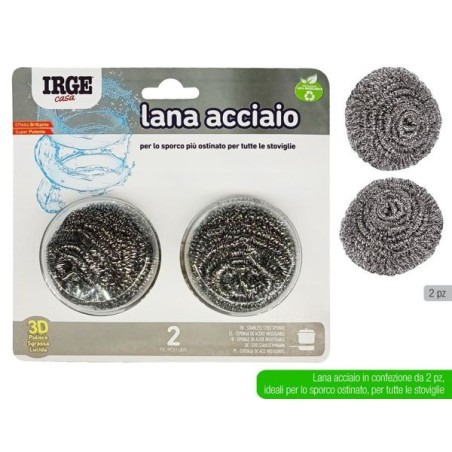 Lana acciaio 2 rotoli 15 gr | Starclean