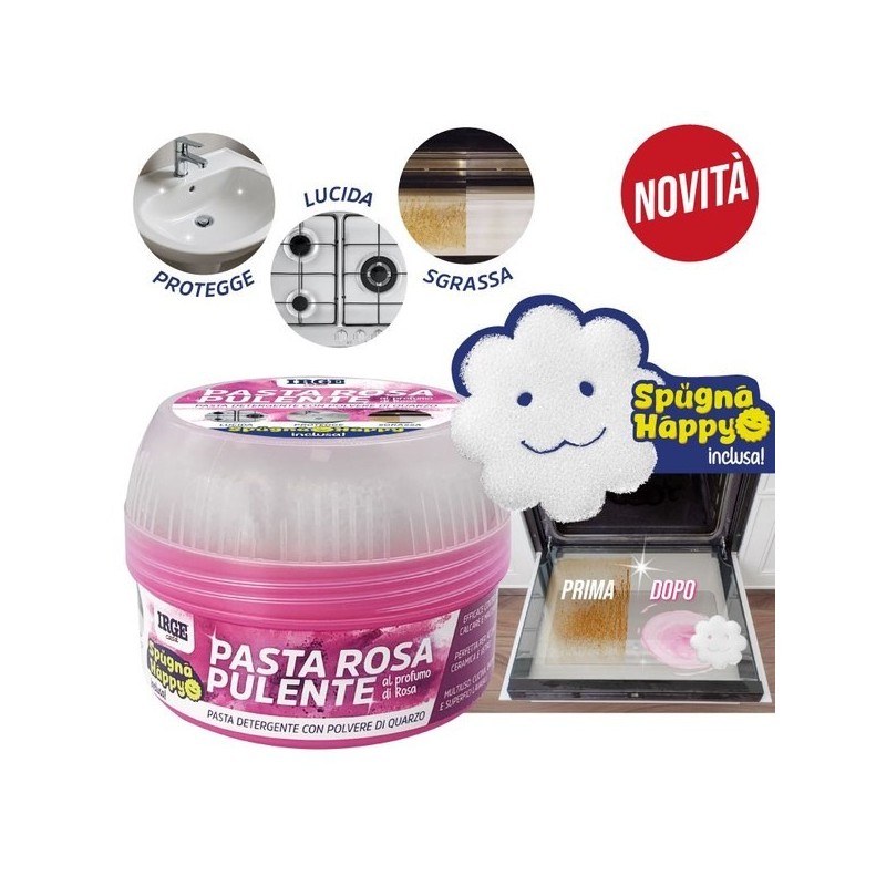 Pasta pulente rosa 500gr + spugna | Starclean