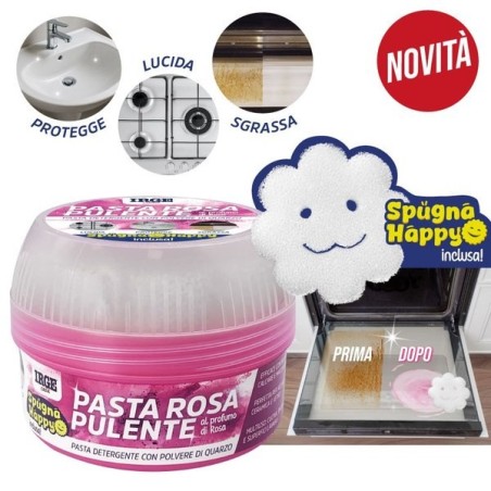 Pasta pulente rosa 500gr + spugna | Starclean
