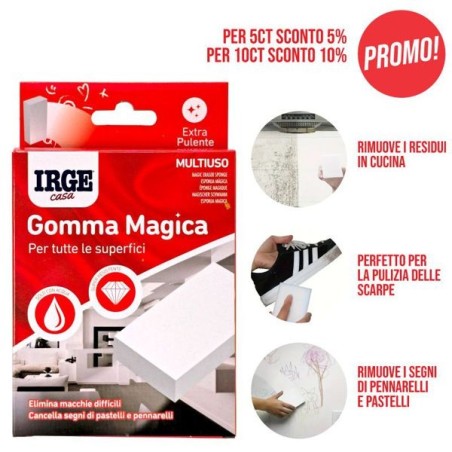 Gomma magica IRGE 2pz 16x6x2,5cm | Starclean