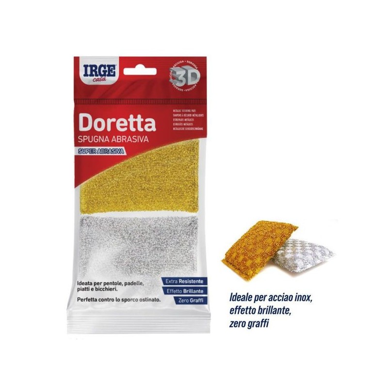 Spugna inox doretta IRGE 2pz | Starclean