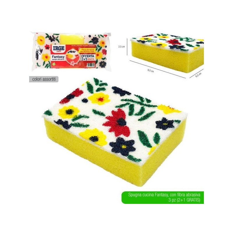 Spugna abrasiva fantasy 3pz | Starclean