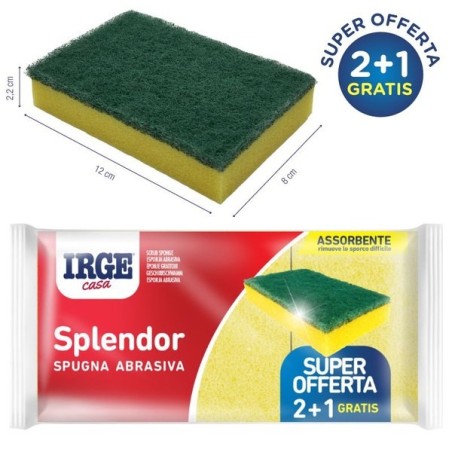 Spugna splendor abras. 12x8x2.5 3pz | Starclean