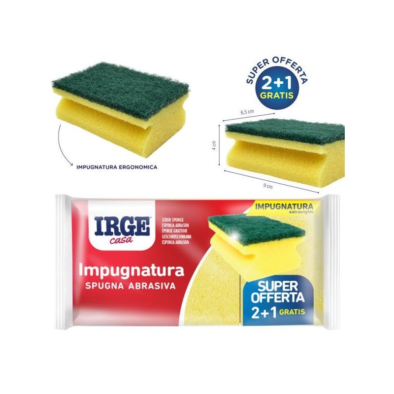 Spugna abras. impug. 9.5x7x4.5 3pz | Starclean