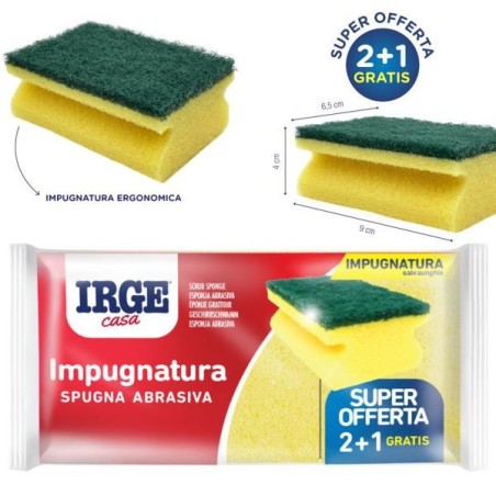 Spugna abras. impug. 9.5x7x4.5 3pz | Starclean
