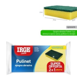 Spugn abras. pulinet 9.5x6.5x2.5 3P | Starclean
