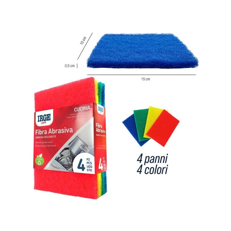 Spugna abrasiva primavera 4P 10x15c | Starclean