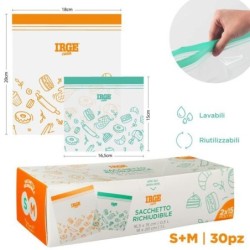 Sacchi doppia ZIP 16.5x15 15pz 18x20 | Starclean